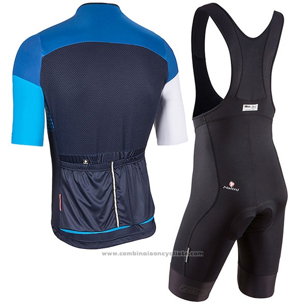 2017 Maillot Cyclisme Nalini Velodromo Bleu Manches Courtes et Cuissard