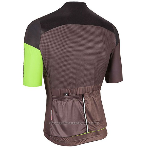 2017 Maillot Cyclisme Nalini Velodromo Marron Manches Courtes et Cuissard