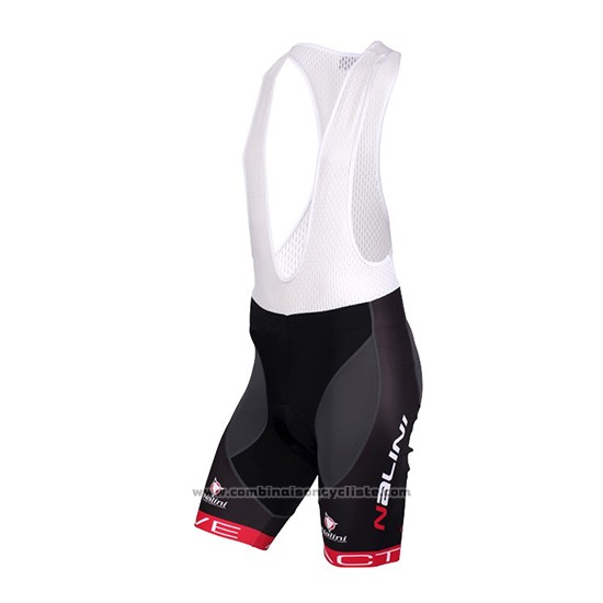 2018 Maillot Cyclisme Nalini Blanc et Noir Manches Courtes et Cuissard