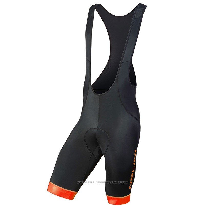 2018 Maillot Cyclisme Nalini Fatica Orange Manches Courtes et Cuissard