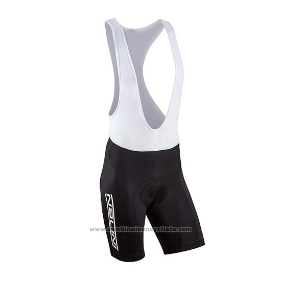 2018 Maillot Cyclisme Nalini Noir et Bleu Manches Courtes et Cuissard