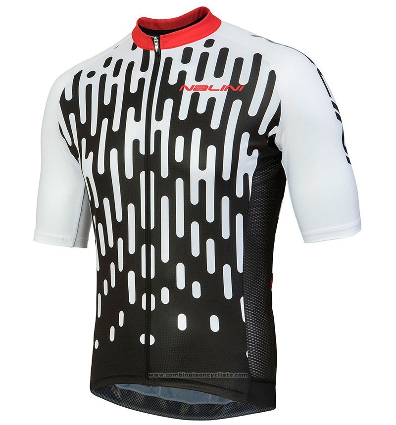 2018 Maillot Cyclisme Nalini Podio Blanc Manches Courtes et Cuissard