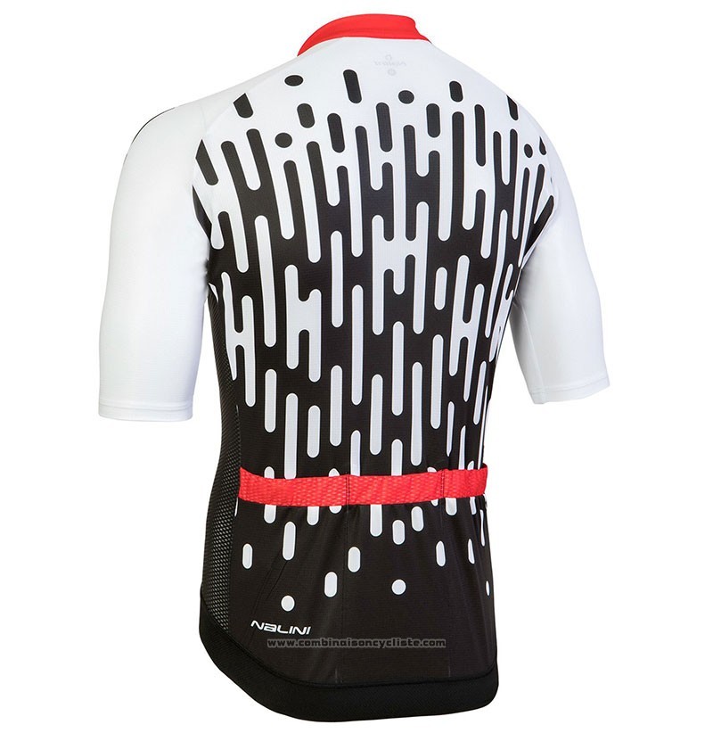2018 Maillot Cyclisme Nalini Podio Blanc Manches Courtes et Cuissard