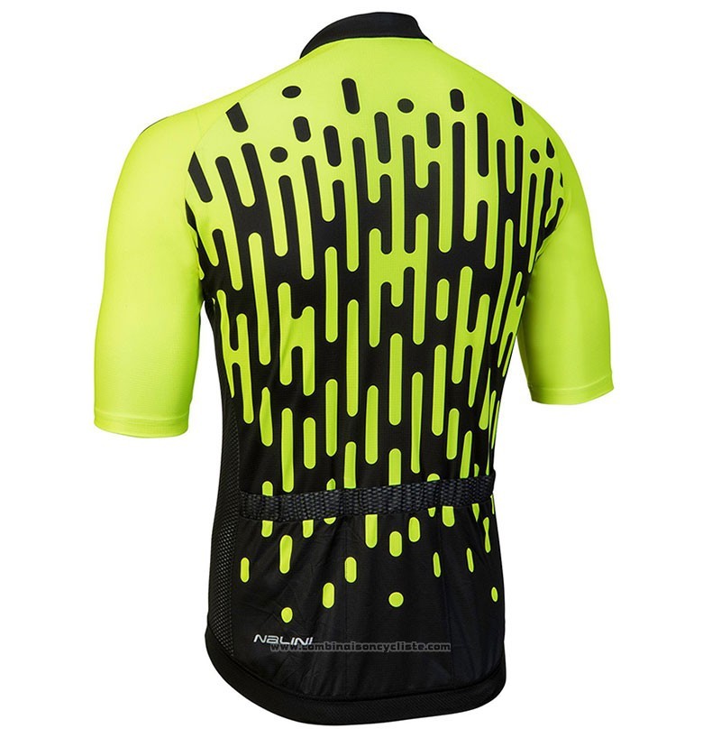 2018 Maillot Cyclisme Nalini Podio Vert Manches Courtes et Cuissard
