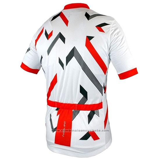 2019 Maillot Cyclisme Nalini Descesa 2.0 Blanc Rouge Manches Courtes et Cuissard