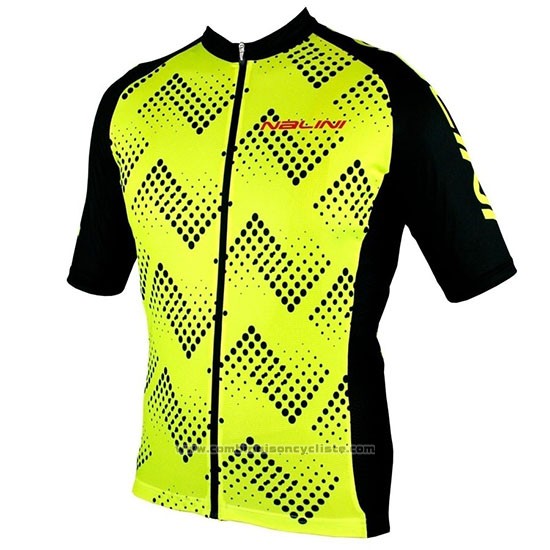 2019 Maillot Cyclisme Nalini Podio 2.0 Noir Jaune Manches Courtes et Cuissard
