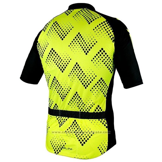 2019 Maillot Cyclisme Nalini Podio 2.0 Noir Jaune Manches Courtes et Cuissard