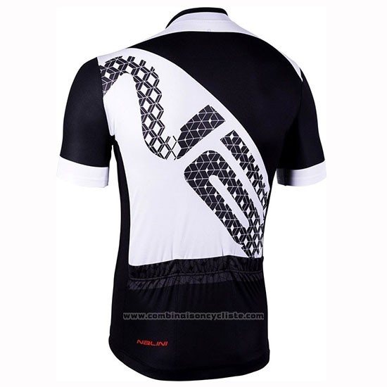 2019 Maillot Cyclisme Nalini Volata 2.0 Noir Blanc Manches Courtes et Cuissard