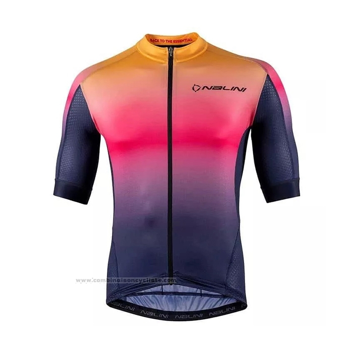 2021 Maillot Cyclisme Nalini Multicolore Manches Courtes et Cuissard