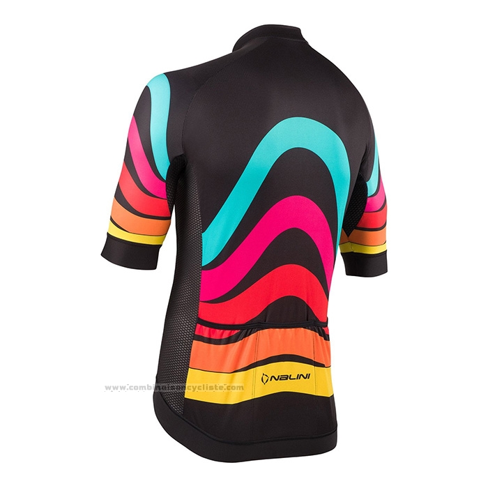 2022 Maillot Cyclisme Nalini Noir Manches Courtes et Cuissard