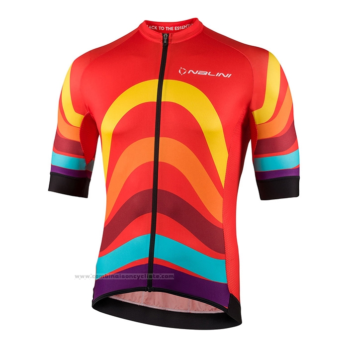 2022 Maillot Cyclisme Nalini Rouge Manches Courtes et Cuissard