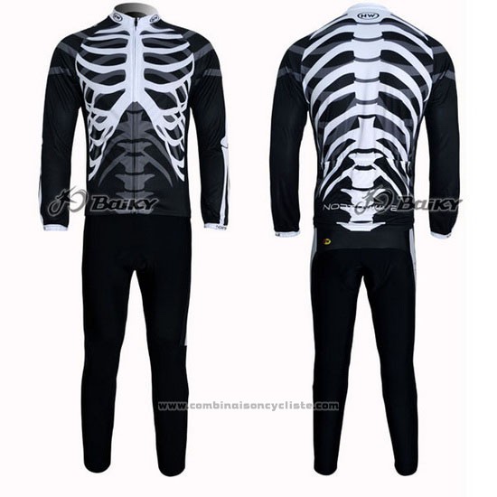 2012 Maillot Cyclisme Northwave Noir Manches Longues et Cuissard