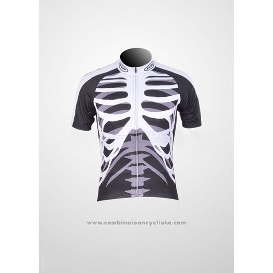 2013 Maillot Cyclisme Nalini Noir et Blanc Manches Courtes et Cuissard