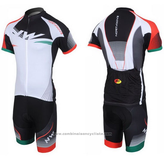 2013 Maillot Cyclisme Northwave Noir et Blanc Manches Courtes et Cuissard