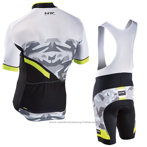2017 Maillot Cyclisme Northwave Blade Air Noir et Blanc Manches Courtes et Cuissard