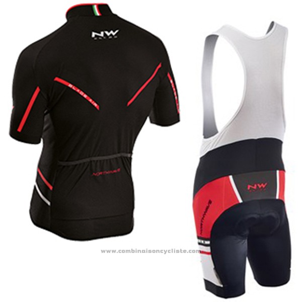 2017 Maillot Cyclisme Northwave Blade Air Noir et Rouge Manches Courtes et Cuissard