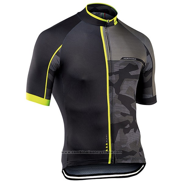 2017 Maillot Cyclisme Northwave Blade Noir Manches Courtes et Cuissard