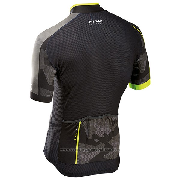 2017 Maillot Cyclisme Northwave Blade Noir Manches Courtes et Cuissard