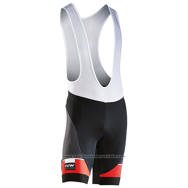 2017 Maillot Cyclisme Northwave Blade Noir et Rouge Manches Courtes et Cuissard