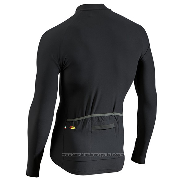 2017 Maillot Cyclisme Northwave Ml Noir Manches Longues et Cuissard