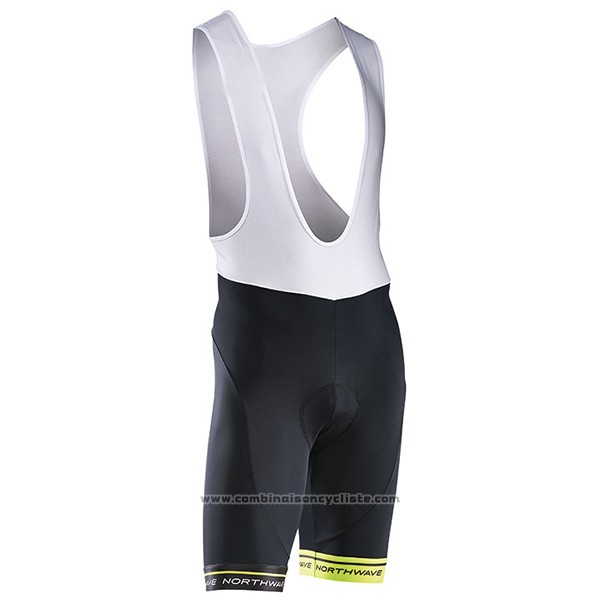 2017 Maillot Cyclisme Northwave Vert et Noir Manches Courtes et Cuissard