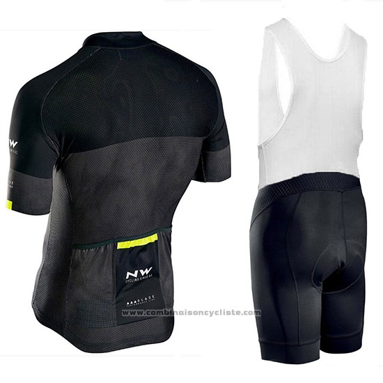 2018 Maillot Cyclisme Northwave Blade Noir Manches Courtes et Cuissard