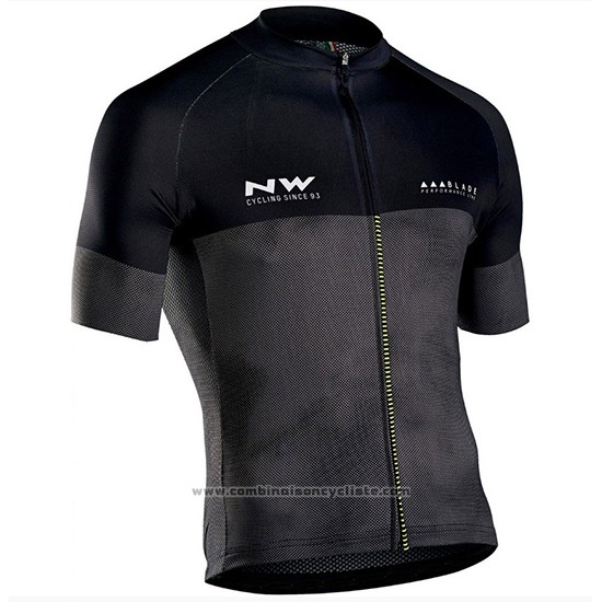 2018 Maillot Cyclisme Northwave Blade Noir Manches Courtes et Cuissard
