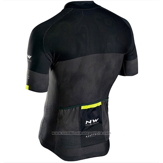 2018 Maillot Cyclisme Northwave Blade Noir Manches Courtes et Cuissard
