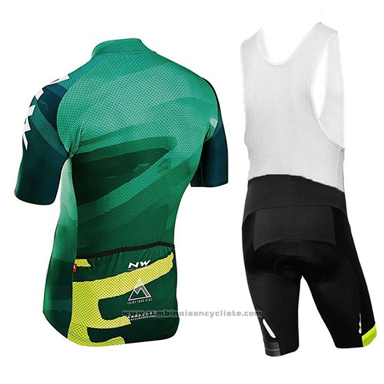 2018 Maillot Cyclisme Northwave Blade Vert Manches Courtes et Cuissard