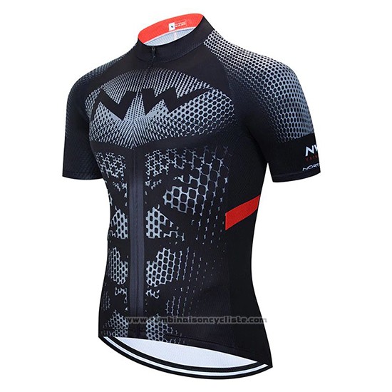 2020 Maillot Cyclisme Northwave Noir Jaune Rouge Manches Courtes et Cuissard