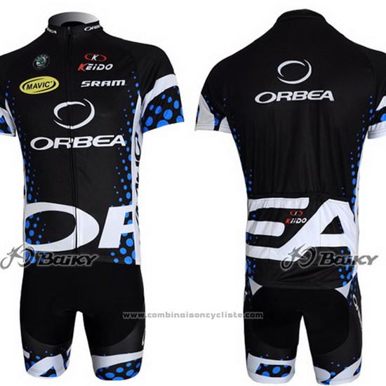 2013 Maillot Cyclisme Orbea Noir Manches Courtes et Cuissard