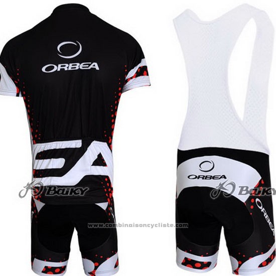 2013 Maillot Cyclisme Orbea Noir et Rouge Manches Courtes et Cuissard