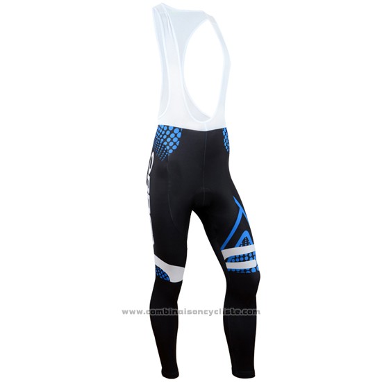 2014 Maillot Cyclisme Orbea Noir et Bleu Manches Longues et Cuissard