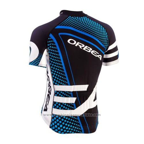 2015 Maillot Cyclisme Orbea Noir et Bleu Manches Courtes et Cuissard