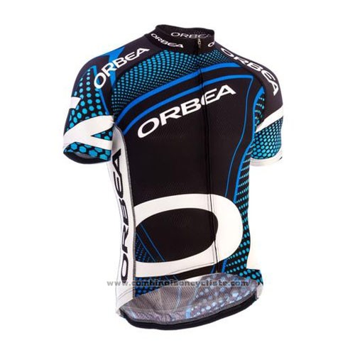 2015 Maillot Cyclisme Orbea Noir et Bleu Manches Courtes et Cuissard