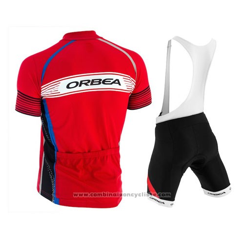 2015 Maillot Cyclisme Orbea Rouge Manches Courtes et Cuissard
