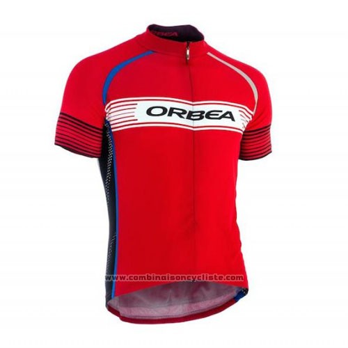2015 Maillot Cyclisme Orbea Rouge Manches Courtes et Cuissard
