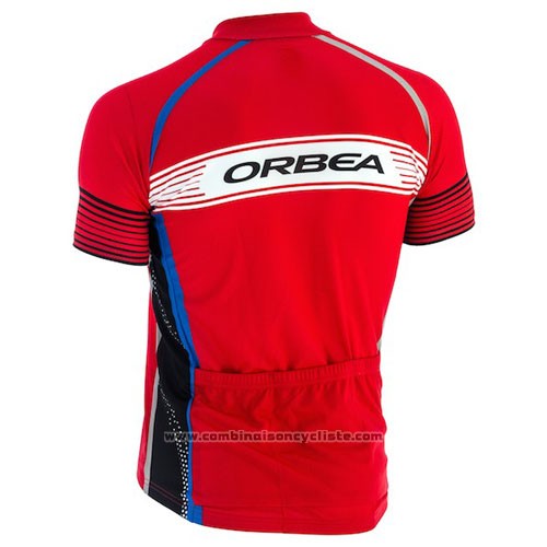 2015 Maillot Cyclisme Orbea Rouge Manches Courtes et Cuissard