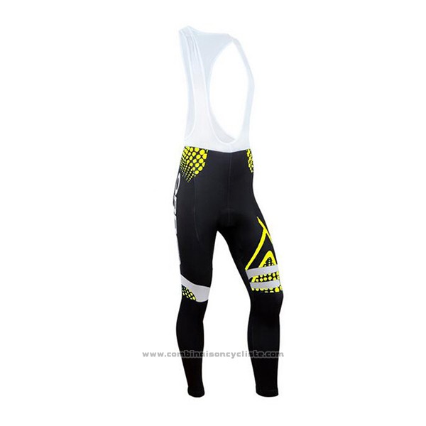2017 Maillot Cyclisme Orbea Jaune et Noir Manches Longues et Cuissard