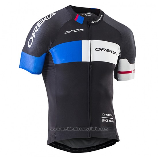 2017 Maillot Cyclisme Orbea Noir Manches Courtes et Cuissard