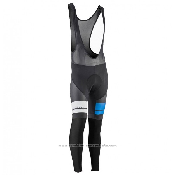2017 Maillot Cyclisme Orbea Noir et Blanc Manches Longues et Cuissard