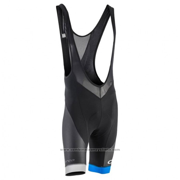 2017 Maillot Cyclisme Orbea Noir et Bleu Manches Courtes et Cuissard