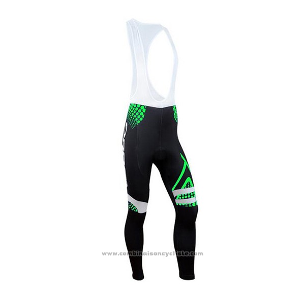 2017 Maillot Cyclisme Orbea Vert et Noir Manches Longues et Cuissard