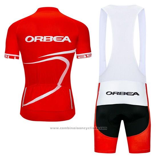 2019 Maillot Cyclisme Orbea Rouge Noir Manches Courtes et Cuissard
