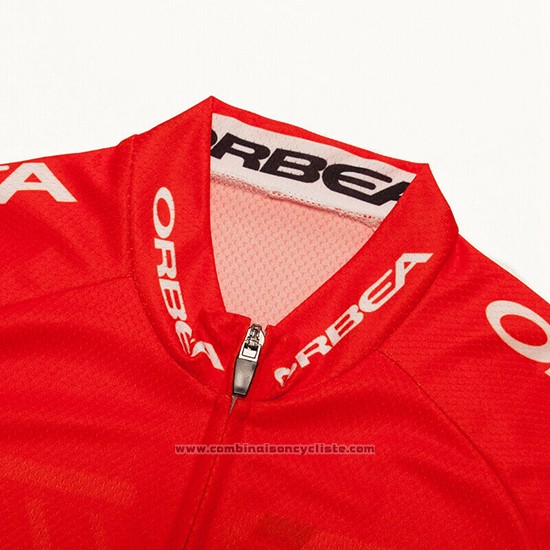 2019 Maillot Cyclisme Orbea Rouge Noir Manches Courtes et Cuissard