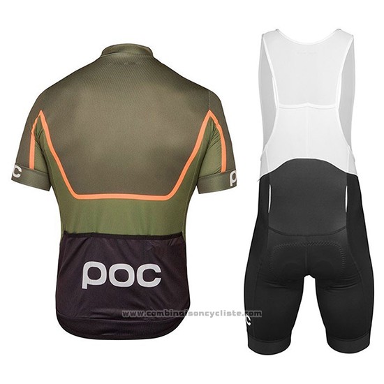 2018 Maillot Cyclisme POC Essential Road Block Camouflage Manches Courtes et Cuissard