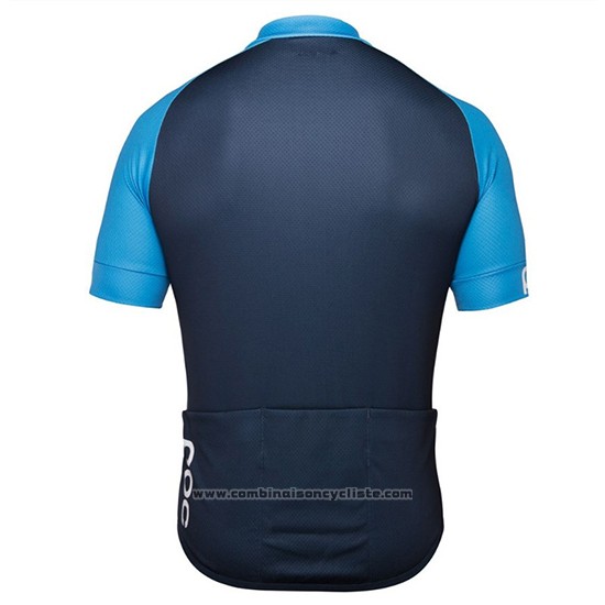 2018 Maillot Cyclisme POC Essential XC Bleu Manches Courtes et Cuissard