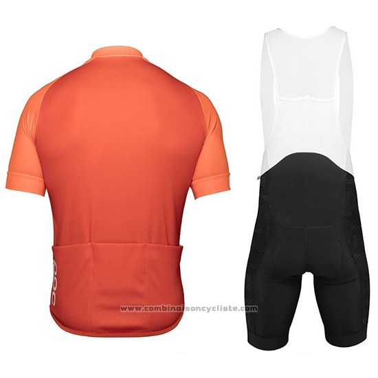 2018 Maillot Cyclisme POC Essential XC Orange Manches Courtes et Cuissard