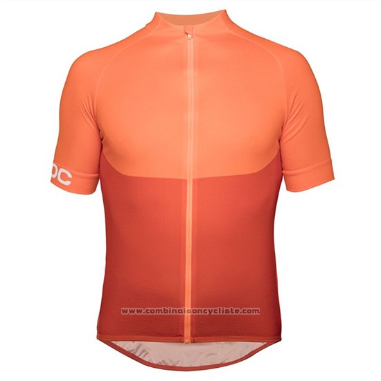 2018 Maillot Cyclisme POC Essential XC Orange Manches Courtes et Cuissard