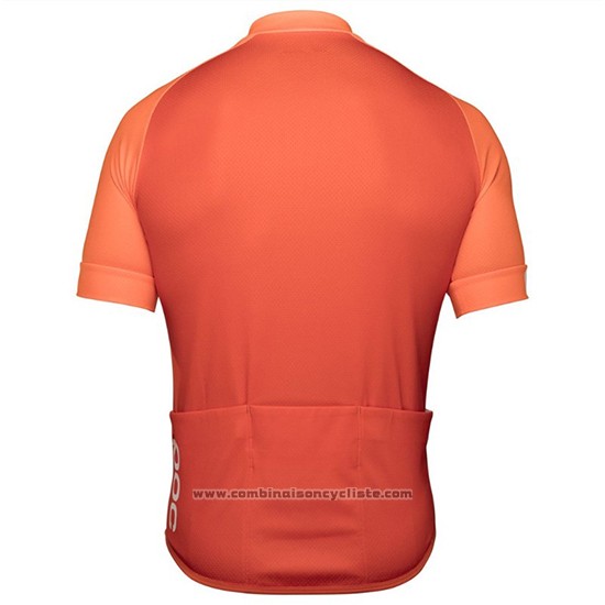 2018 Maillot Cyclisme POC Essential XC Orange Manches Courtes et Cuissard